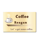 名刺風日常会話『Reagan』専用（個別スタンプ：34）