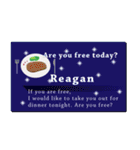 名刺風日常会話『Reagan』専用（個別スタンプ：36）