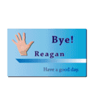 名刺風日常会話『Reagan』専用（個別スタンプ：38）