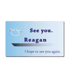 名刺風日常会話『Reagan』専用（個別スタンプ：40）