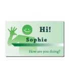 名刺風日常会話『Sophie』専用（個別スタンプ：4）