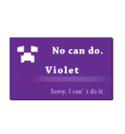 名刺風日常会話『Violet』専用（個別スタンプ：16）