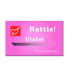 名刺風日常会話『Violet』専用（個別スタンプ：18）