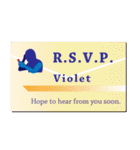 名刺風日常会話『Violet』専用（個別スタンプ：30）