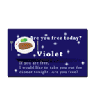 名刺風日常会話『Violet』専用（個別スタンプ：36）