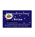 名刺風日常会話『Brian』専用（個別スタンプ：36）