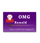 名刺風日常会話『Ronald』専用（個別スタンプ：10）