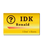 名刺風日常会話『Ronald』専用（個別スタンプ：26）