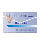 名刺風日常会話『Ronald』専用（個別スタンプ：29）