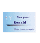 名刺風日常会話『Ronald』専用（個別スタンプ：40）