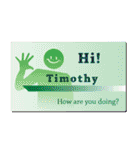 名刺風日常会話『Timothy』専用（個別スタンプ：4）