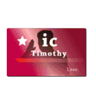 名刺風日常会話『Timothy』専用（個別スタンプ：9）