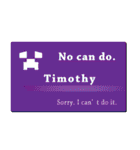 名刺風日常会話『Timothy』専用（個別スタンプ：16）