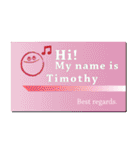 名刺風日常会話『Timothy』専用（個別スタンプ：20）