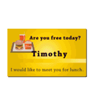 名刺風日常会話『Timothy』専用（個別スタンプ：35）