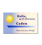 名刺風日常会話『Caden』専用（個別スタンプ：2）