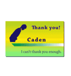 名刺風日常会話『Caden』専用（個別スタンプ：5）