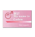 名刺風日常会話『Caden』専用（個別スタンプ：20）