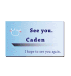 名刺風日常会話『Caden』専用（個別スタンプ：40）