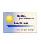 名刺風日常会話『Lachian』専用（個別スタンプ：2）