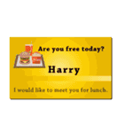 名刺風日常会話『Harry』専用（個別スタンプ：35）