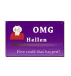 名刺風日常会話『Hellen』専用（個別スタンプ：10）