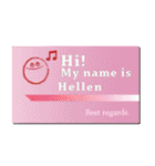 名刺風日常会話『Hellen』専用（個別スタンプ：20）