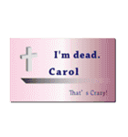 名刺風日常会話『Carol』専用（個別スタンプ：19）