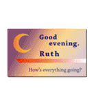 名刺風日常会話『Ruth』専用（個別スタンプ：3）