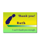 名刺風日常会話『Ruth』専用（個別スタンプ：5）