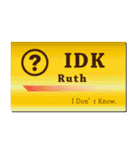 名刺風日常会話『Ruth』専用（個別スタンプ：26）