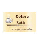 名刺風日常会話『Ruth』専用（個別スタンプ：34）