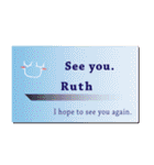 名刺風日常会話『Ruth』専用（個別スタンプ：40）