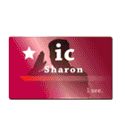 名刺風日常会話『Sharon』専用（個別スタンプ：9）