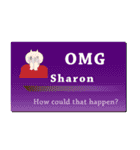 名刺風日常会話『Sharon』専用（個別スタンプ：10）