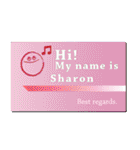 名刺風日常会話『Sharon』専用（個別スタンプ：20）