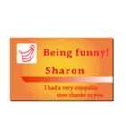 名刺風日常会話『Sharon』専用（個別スタンプ：23）