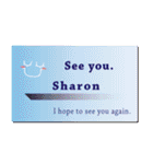 名刺風日常会話『Sharon』専用（個別スタンプ：40）