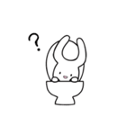 Find the toilet rabbit！（個別スタンプ：2）