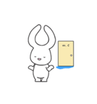 Find the toilet rabbit！（個別スタンプ：16）