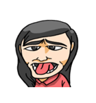 Ugly face girl in the world（個別スタンプ：5）