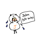 JOHN【ジョン】が使うためのスタンプ、英語（個別スタンプ：2）