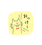 八の字眉ねこ（個別スタンプ：4）