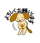 茶色い犬たちデス.3（個別スタンプ：12）