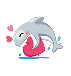 Fin - Dolphin Sticker（個別スタンプ：14）