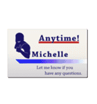 名刺風日常会話『Michelle』専用（個別スタンプ：7）