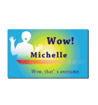 名刺風日常会話『Michelle』専用（個別スタンプ：14）