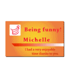 名刺風日常会話『Michelle』専用（個別スタンプ：23）
