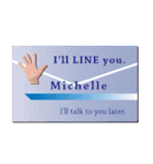 名刺風日常会話『Michelle』専用（個別スタンプ：29）
