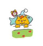 エリザベスカラーねこ（個別スタンプ：3）